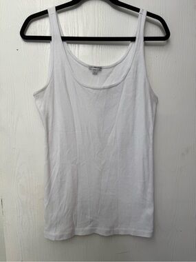James Perse White Scoop Neck Tank
